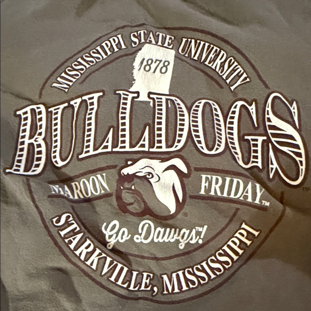 Gildan Gray Bulldogs Short Sleeve Tee